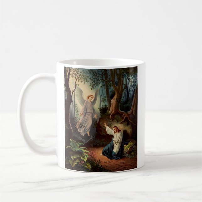 Caneca De Café Jesus Cristo com anjo  (Esquerda)