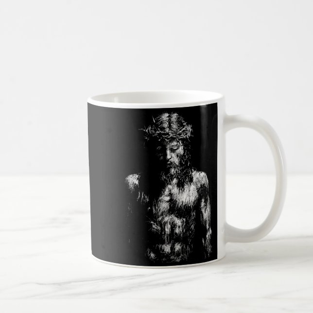 Caneca De Café Jesus Cristo Coroa De Espinhos (Direita)