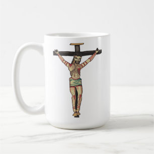 Caneca De Café Jesus Cristo Crucificação Arte por Aquarela