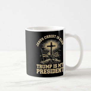 Caneca De Café Jesus Cristo É Rei Trump É Meu Presidente 