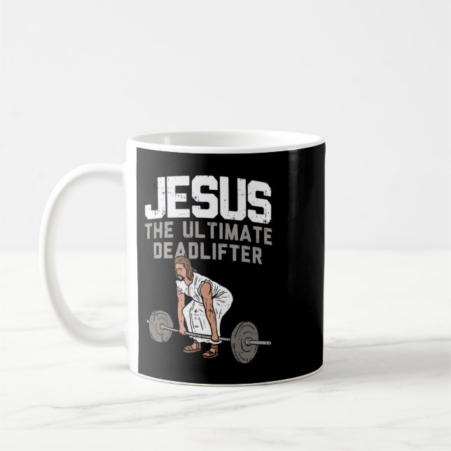Caneca De Café Jesus Cristo I Christian Weighting Funny Wor (Esquerda)