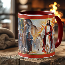 Caneca De Café Jesus Cristo Mensagem Cristã Religiosa