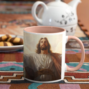 Caneca De Café Jesus Cristo nas nuvens versão 3