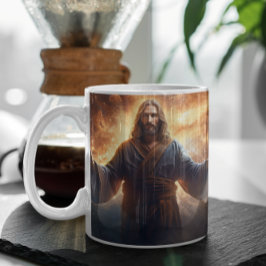 Caneca De Café Jesus Cristo nas nuvens versão 5