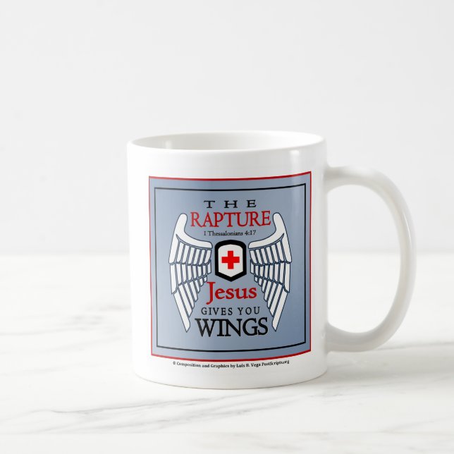 Caneca De Café Jesus dá-lhe as asas - êxtase (Direita)