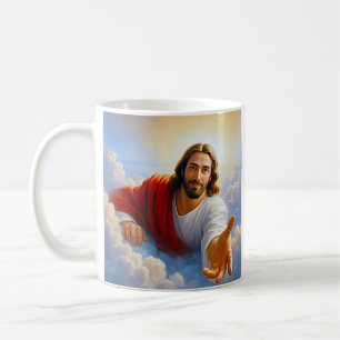 Caneca De Café Jesus da Mão Celestial