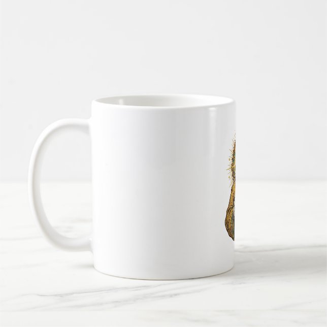 Caneca De Café Jesus Derrubou Fone de Ouvido Sem Fio Debaixo da M (Esquerda)