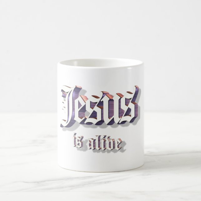 Caneca De Café Jesus é 3D vivo (Centro)