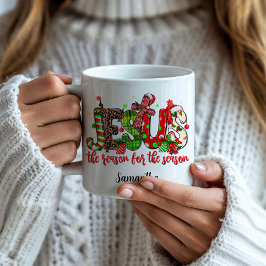 Caneca De Café Jesus É A Razão Do Natal Da Fé Da Época