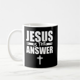 Caneca De Café Jesus é a resposta Jesus T-Shirt Você é um Patriot