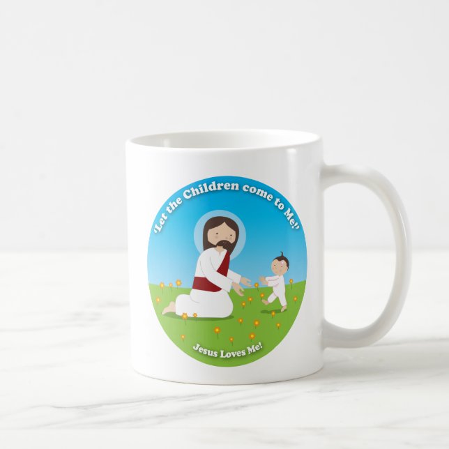 Caneca De Café Jesus e Criança (Direita)