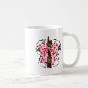 Caneca De Café Jesus é meu Namorados Arco Coração Cristão