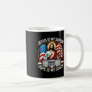 Caneca De Café Jesus é meu pai salvador é minha eleição de treina