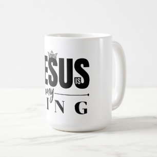 Caneca De Café Jesus é meu rei