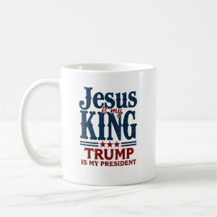 Caneca De Café Jesus É Meu Rei Trump É Meu Presidente