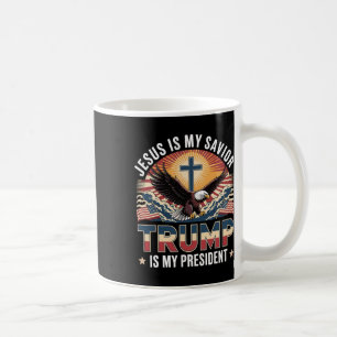 Caneca De Café Jesus é meu salvador é meu presidente religioso