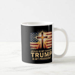 Caneca De Café Jesus É Meu Salvador Trump É Meu Presidente Bíblic