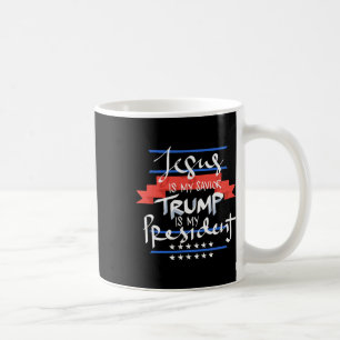 Caneca De Café Jesus É Meu Salvador Trump É Meu Presidente Patrió