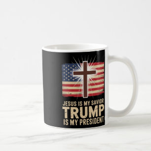 Caneca De Café Jesus É Meu Salvador Trump É Meu Presidente Políti