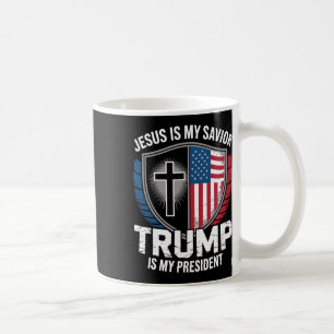 Caneca De Café Jesus É Meu Salvador Trump É Meu Presidente Pro-tr