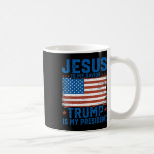 Caneca De Café Jesus É Meu Salvador Trump É Meu Presidente Trump