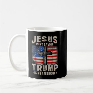 Caneca De Café Jesus É Meu Salvador, Trump.Is.My Presidente Ao Qu