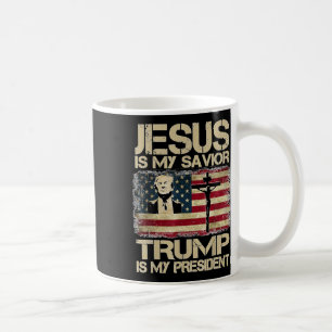 Caneca De Café Jesus É Meu Salvador Trump Meu Presidente Co Crist