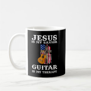 Caneca De Café Jesus é meu Salvador, Violão é minha Terapia