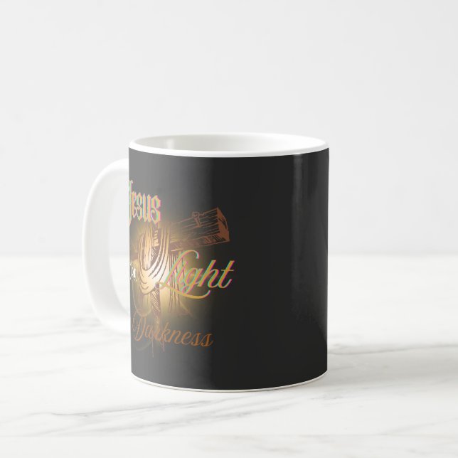 Caneca De Café  Jesus É Minha Luz – Halloween  (Frente Esquerda)