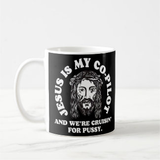 Caneca De Café Jesus é o meu copiloto e estamos a cruzar o Humor 