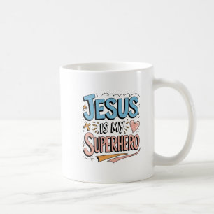 Caneca De Café Jesus é o meu super-herói, Christian Faith