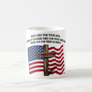 Caneca De Café Jesus e os Soldados Americanos atacaram-nos...
