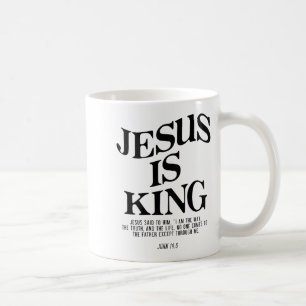 Caneca De Café Jesus é Rei Jesus João 14_6 Fantasia Cristã (o