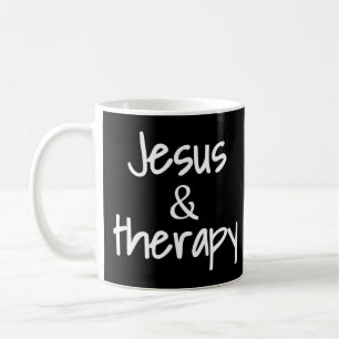 Caneca De Café Jesus E Terapia Humor Cristão Para Christian Co