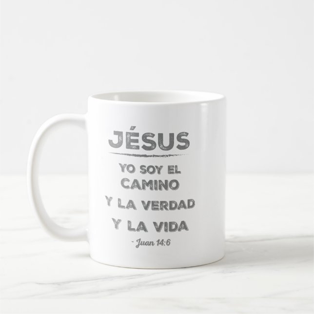 Caneca De Café Jesús: el camo, la verdad y la vida (Esquerda)