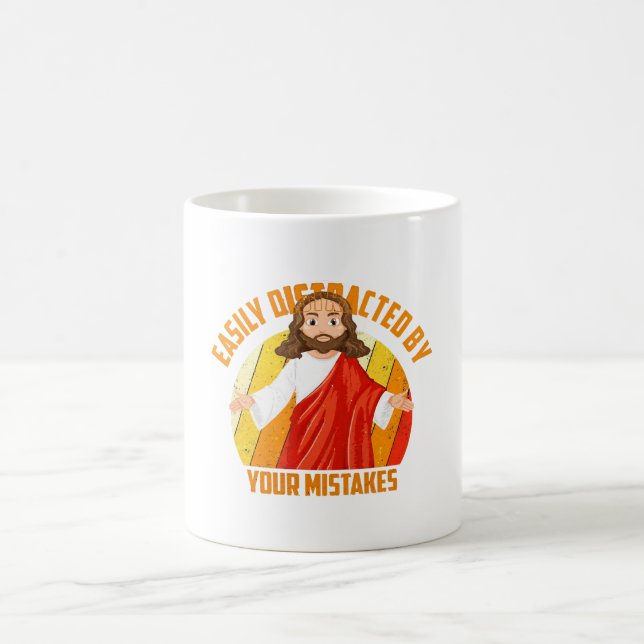 Caneca De Café Jesus engraçado (Centro)