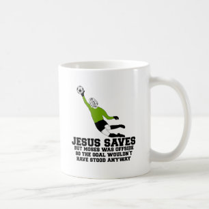 Caneca De Café Jesus engraçado salvar