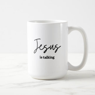 Caneca De Café Jesus está falando sobre Bíblia Study Mug