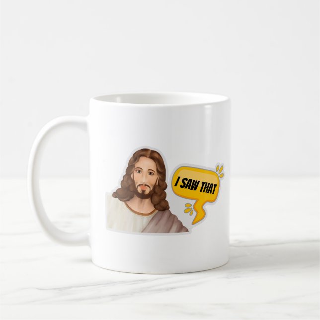 Caneca De Café Jesus, Eu Vi Isso (Esquerda)