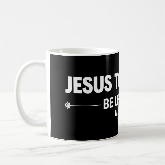 Caneca De Café Jesus fez soneca ser como Jesus Premium. (Esquerda)