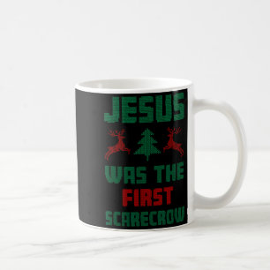 Caneca De Café Jesus Foi o Primeiro Suéter Feio Estilo Espantalho