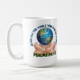 Caneca De Café Jesus Has the Whole World in His Hands-Christian 