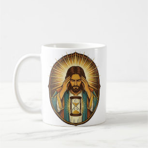 Caneca De Café Jesus Impaciente Carregando Ampulheta Internet Len