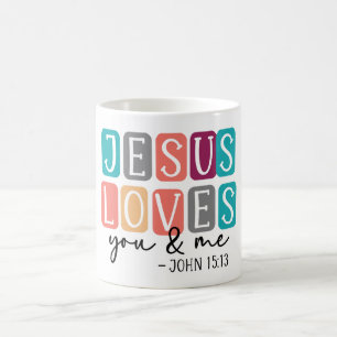 Caneca De Café Jesus Inspirador te ama