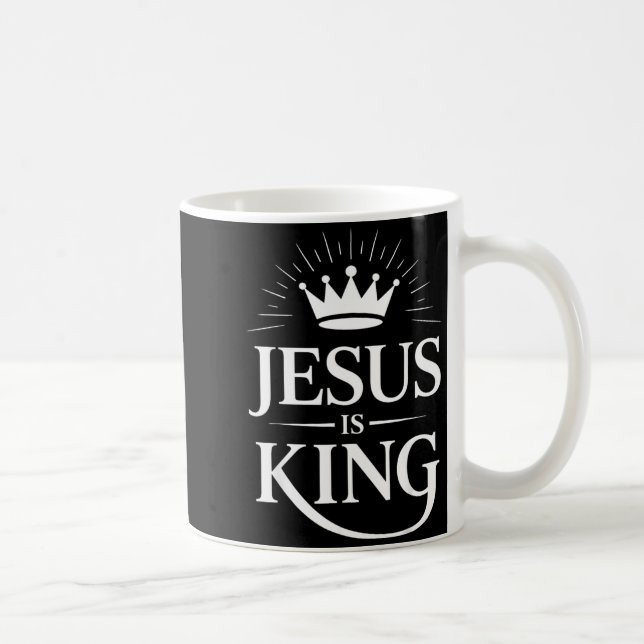 Caneca De Café Jesus Is King Christian  (Direita)