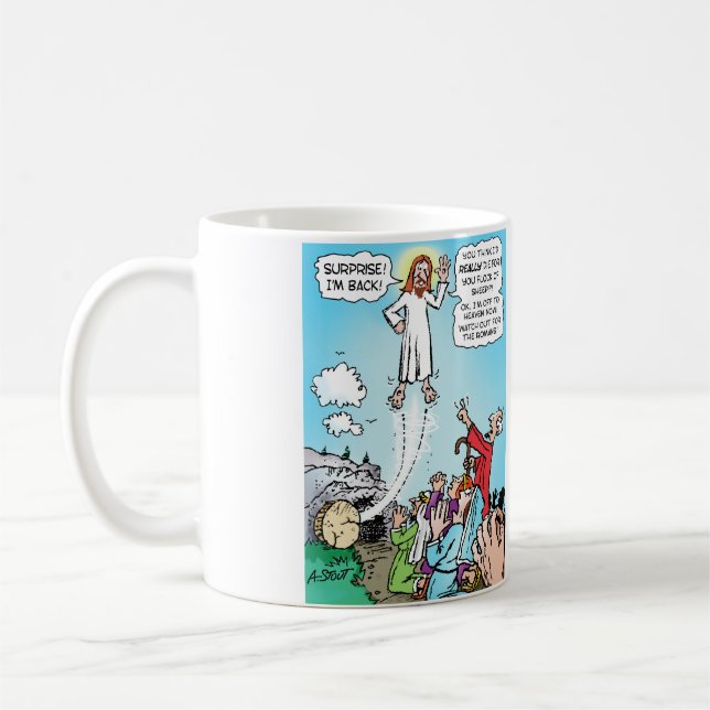 Caneca De Café Jesus KINDA morreu pelos nossos pecados! (Esquerda)