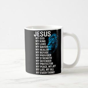 Caneca De Café Jesus - Leão Rei Senhor Salvador Cristão Fé