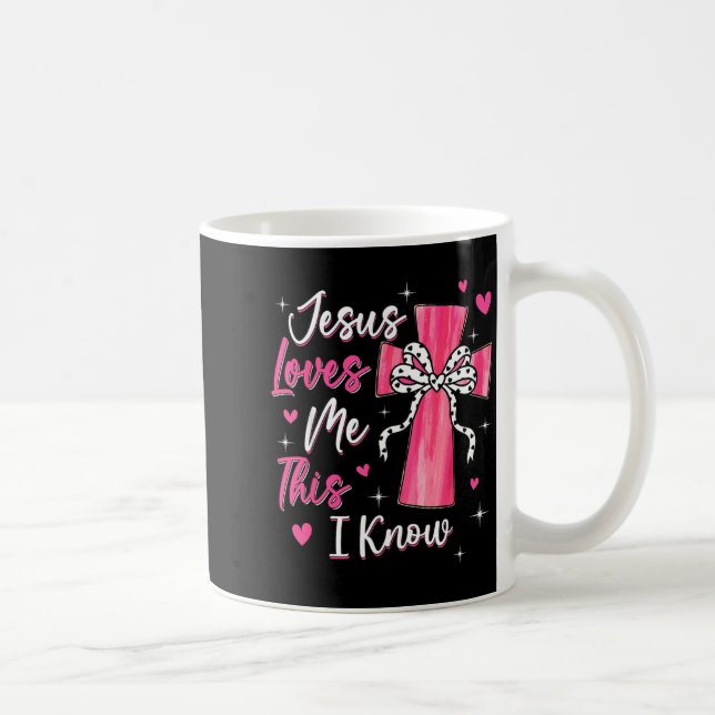 Caneca De Café Jesus Loves Me This I Know God Religious Christian (Direita)