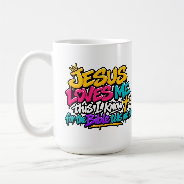 Caneca De Café Jesus me ama, eu sei disso (Esquerda)