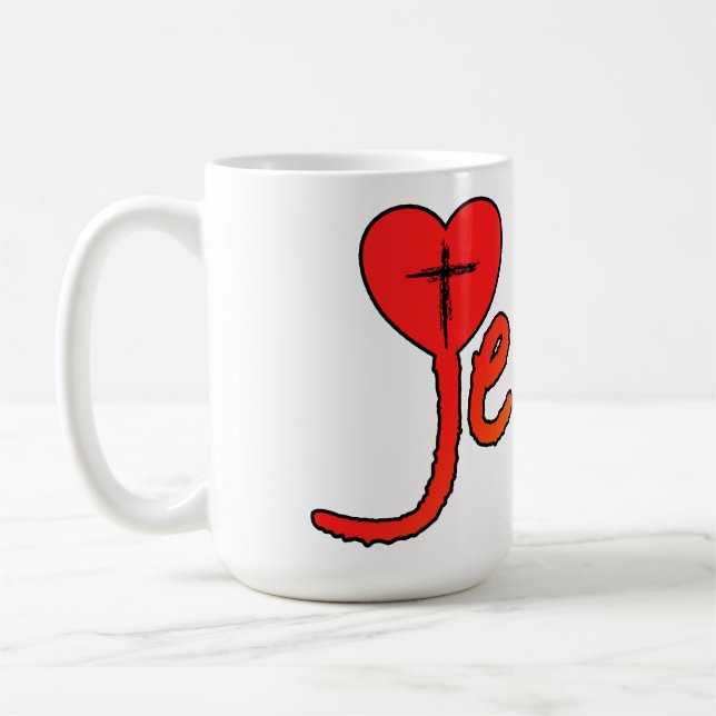Caneca De Café  Jesus mit Herz  (Esquerda)